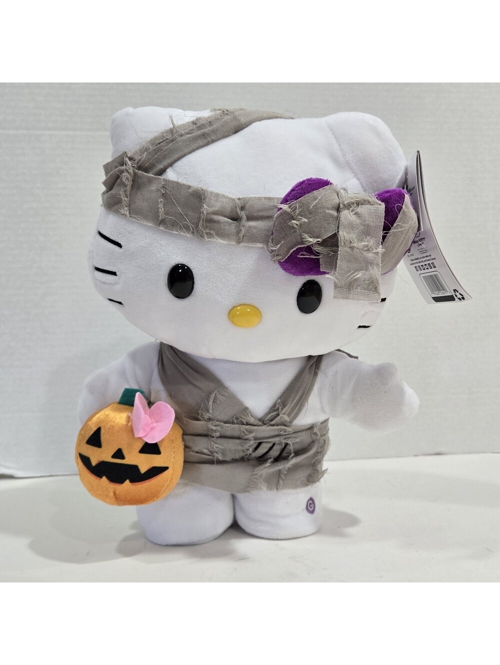 Hello Kitty Mummy Side Stepper 14" Musical Gemmy Harpsi Sanrio Tested Halloween